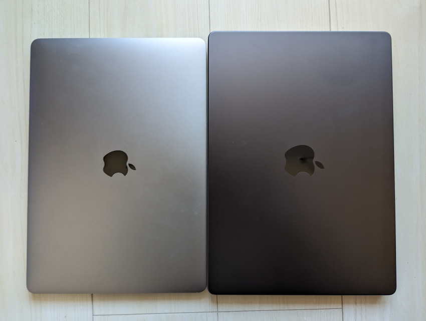 13インチMacBook Pro（M1）
14インチMacBook Pro（M3 Pro）
比較